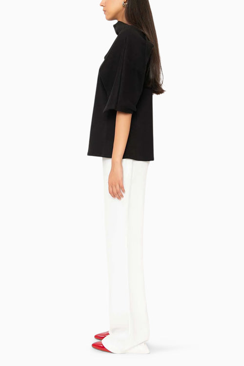 Hot Cocoa Black Asymmetric Top - The Sverve