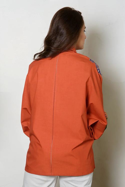 Rust Orange Lily Shirt