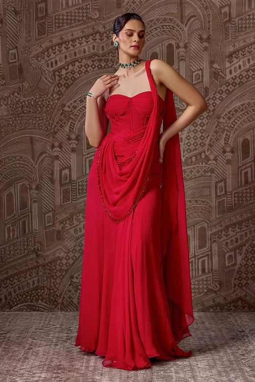 The Crown Saree Set