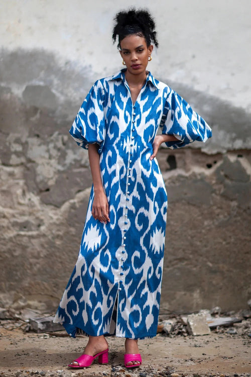 Blue Jodhpur Dress