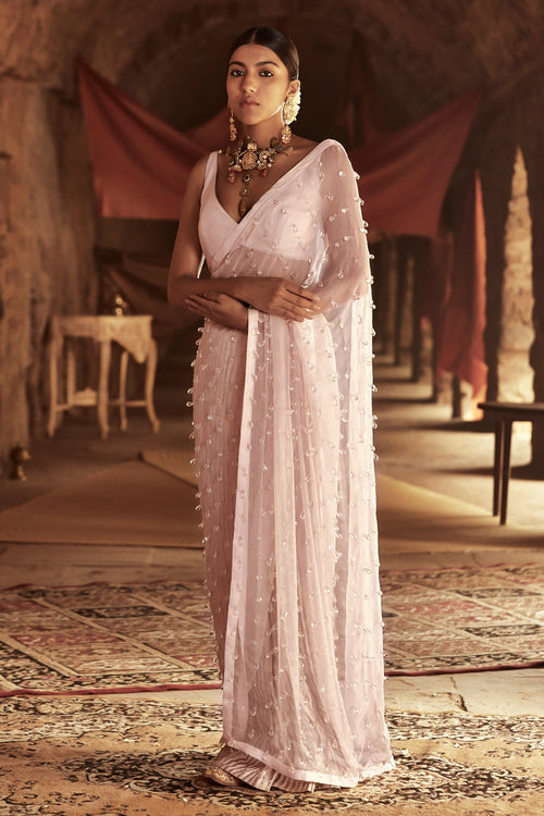 Light Pink Nadira Saree Blouse