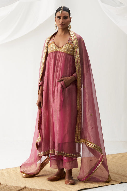 Madhumalti Pink Kurta Set