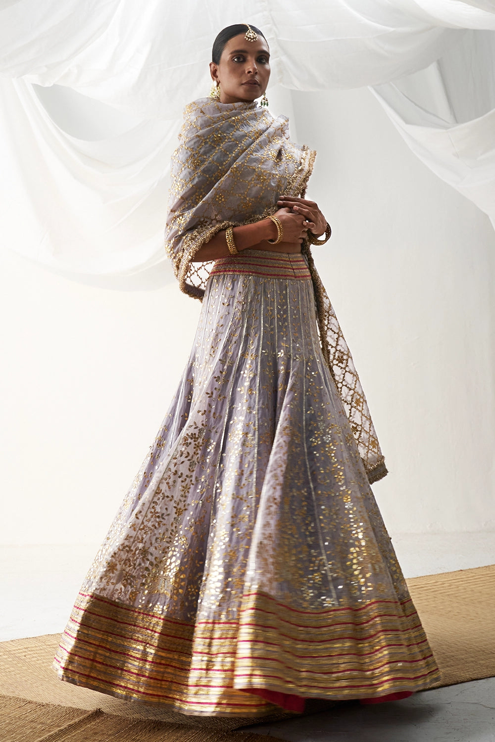 Surmayi Lilac Lehenga Set