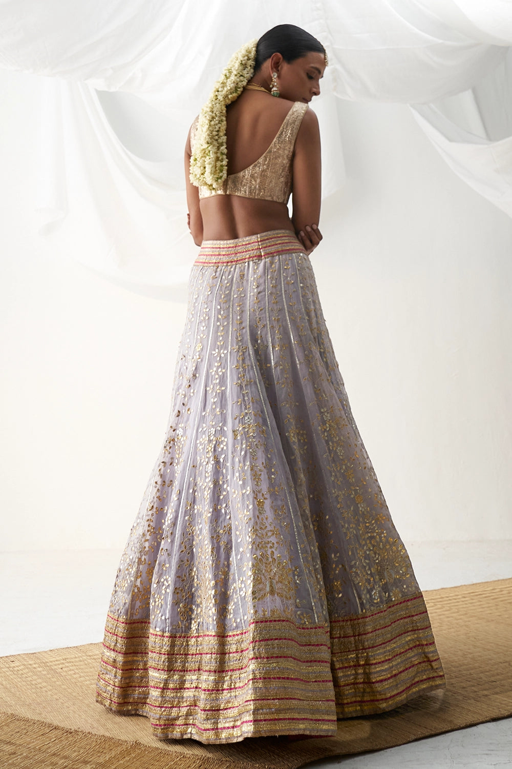 Surmayi Lilac Lehenga Set