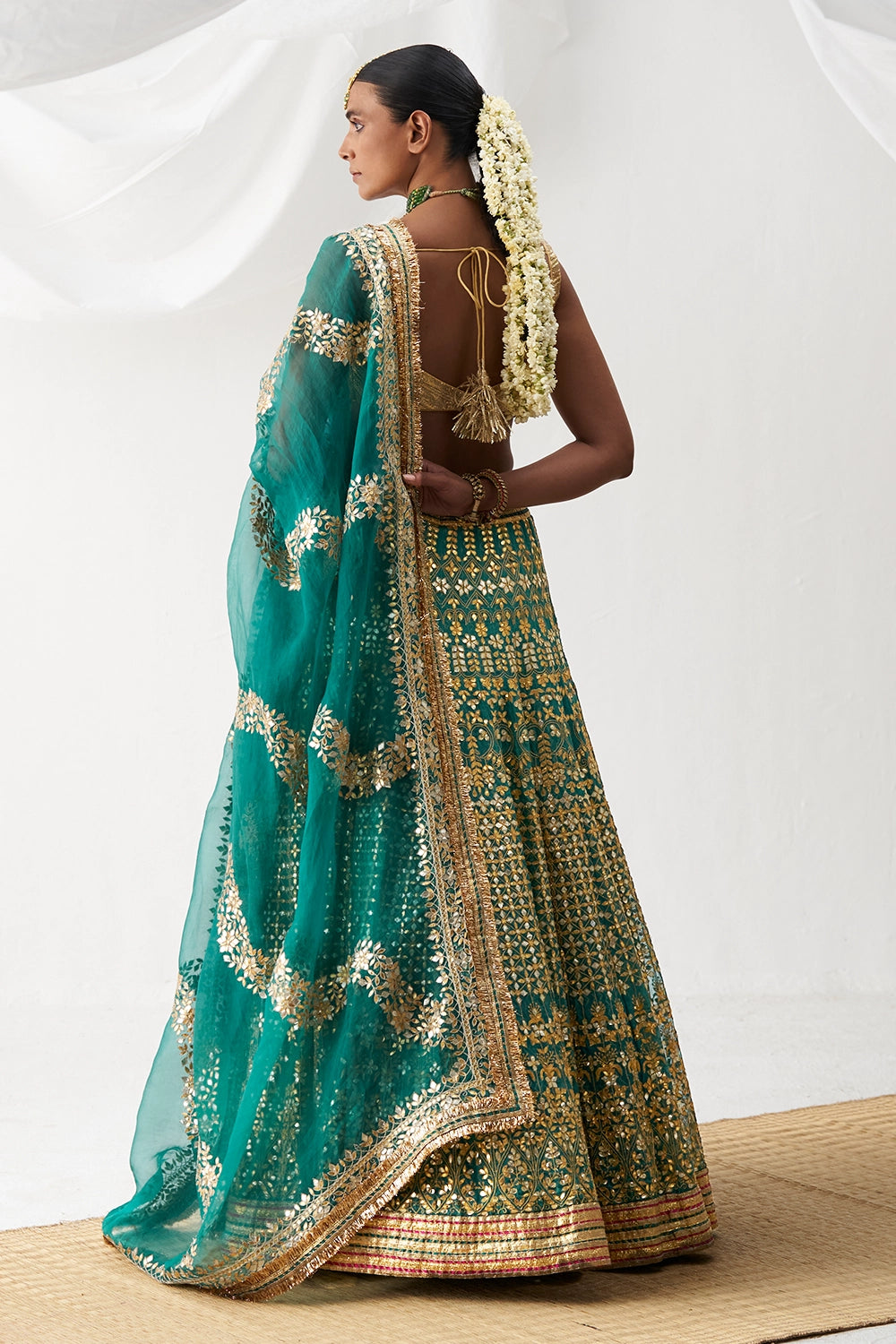 Chandramallika Green Lehenga Set