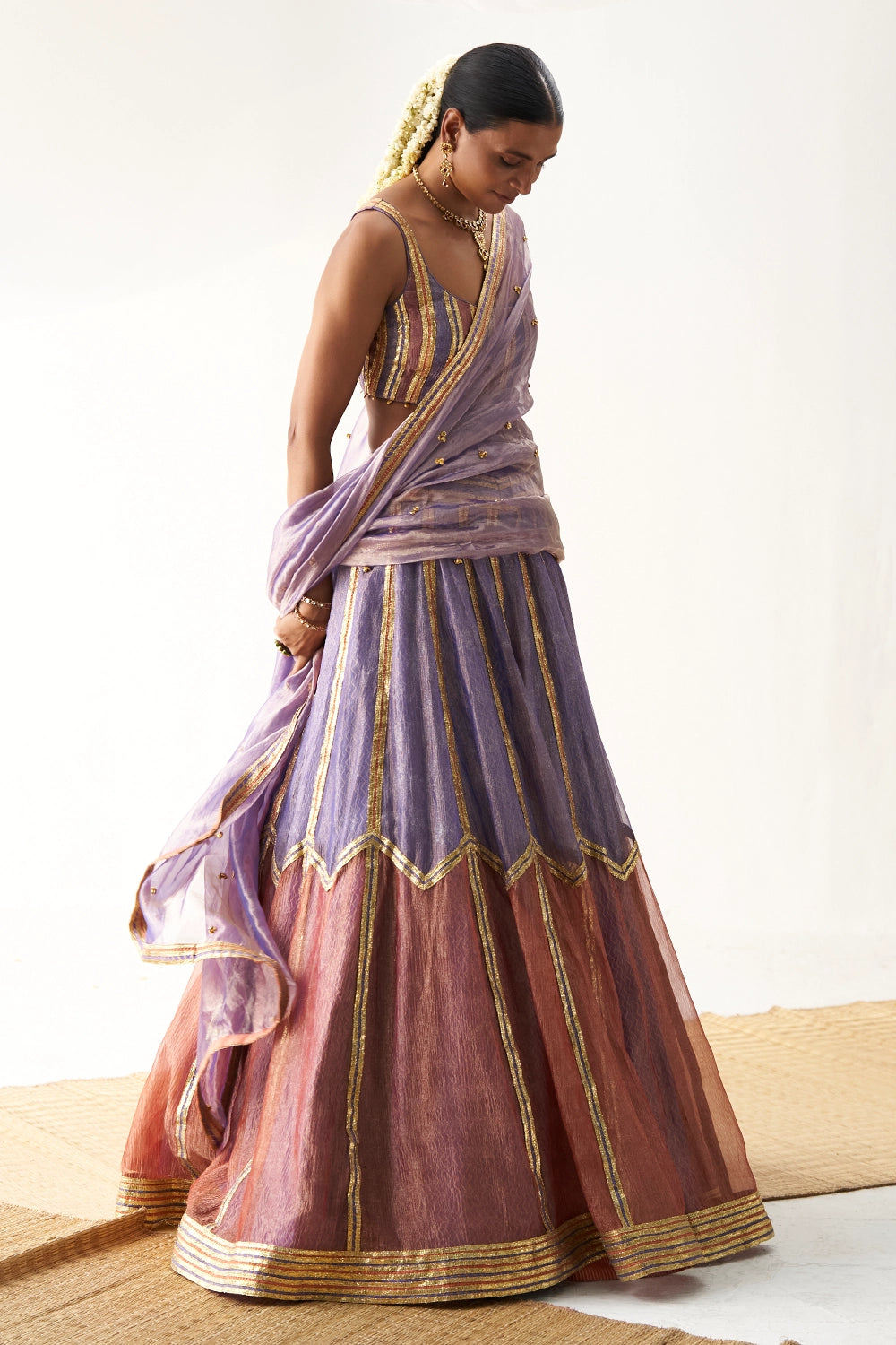 Raat Rani Purple Lehenga Set