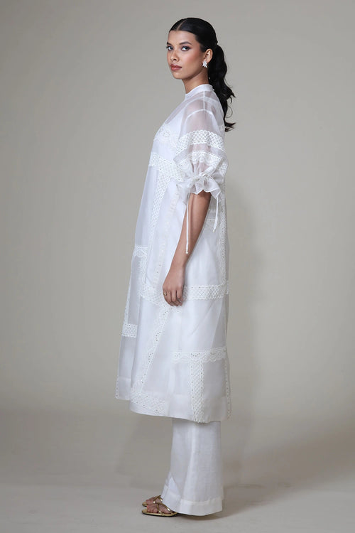 Ivory Bia Tunic with Slip and Pants