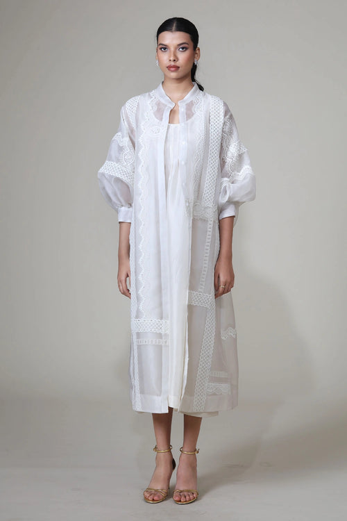 Ivory Ann Jacket with Top and Pants