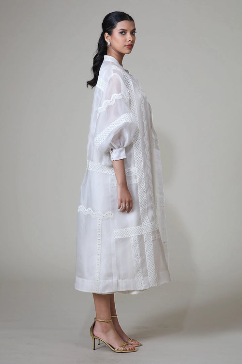 Ivory Ann Jacket with Slip Dress