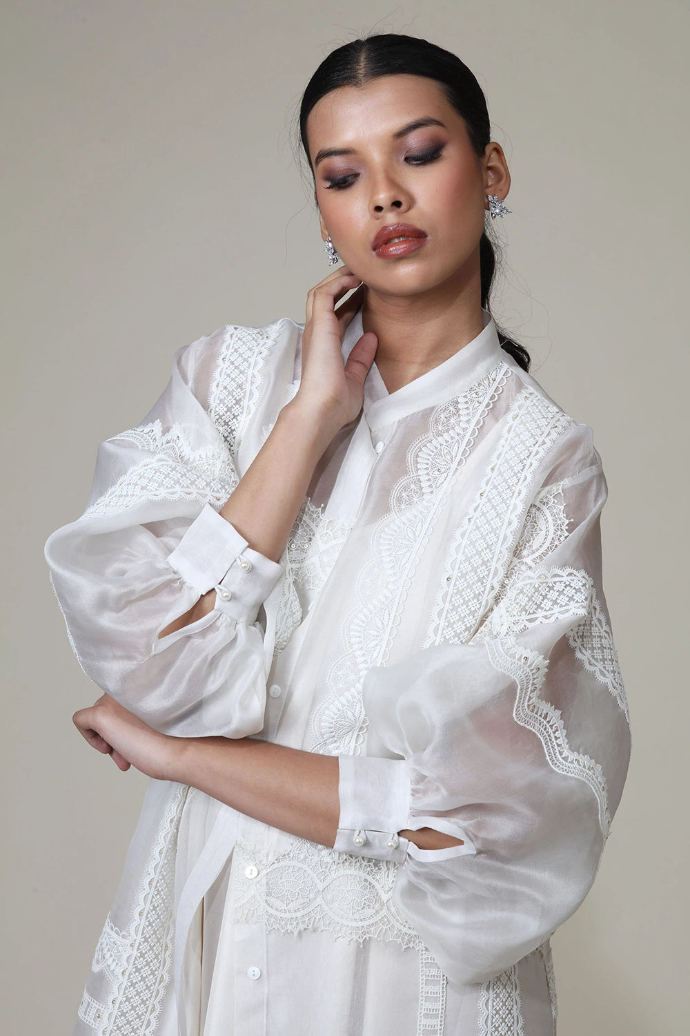 Ivory Ann Jacket with Slip Dress