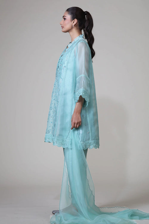 Mint Farida Kurta Set