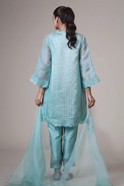 Mint Farida Kurta Set
