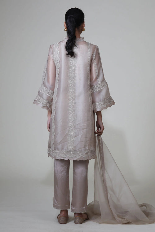 Sand Farida Lace Dupatta