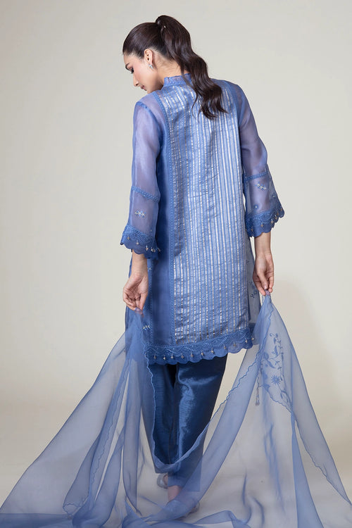 Blue Farida Kurta Set
