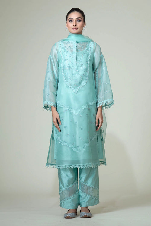 Mint Saira Kurta Set