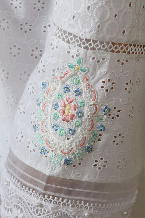 White Sahiba Kurta Set