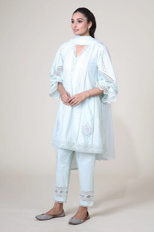 Mint Jasmine Dupatta