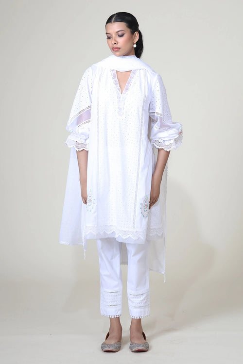 White Jasmine Kurta Set