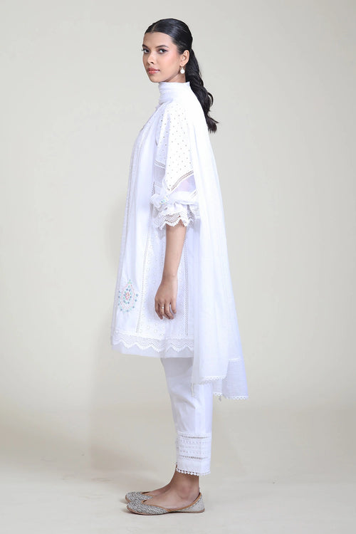 White Jasmine Kurta Set