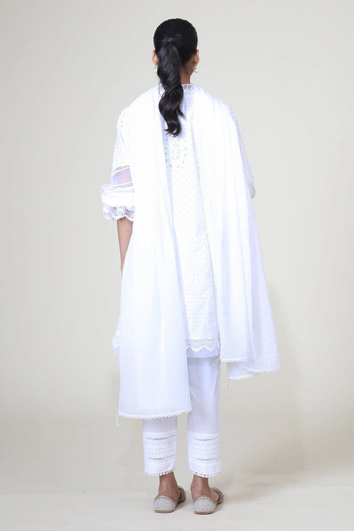 White Jasmine Kurta Set