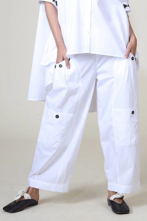 White Manya Pants