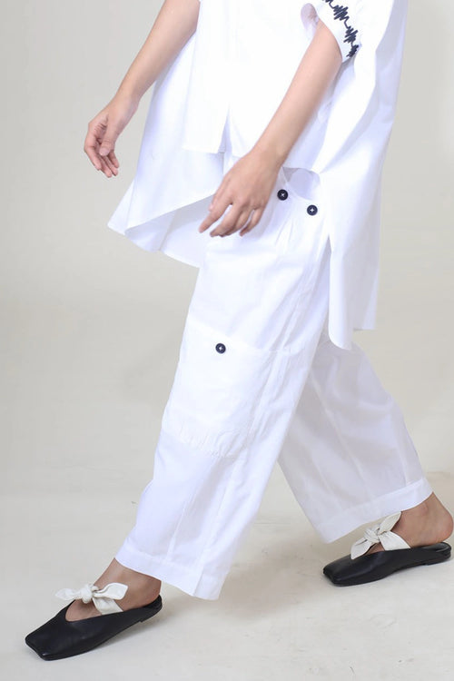 White Manya Pants