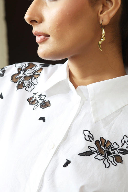 Black and White Manya Kaftan