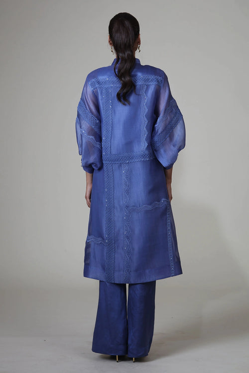 Blue Ann Jacket with Top and Pants