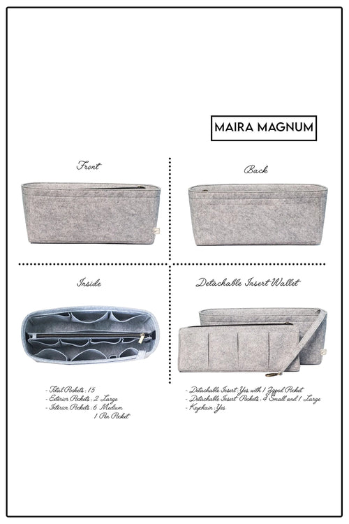 Grey Maira Magnum Organiser