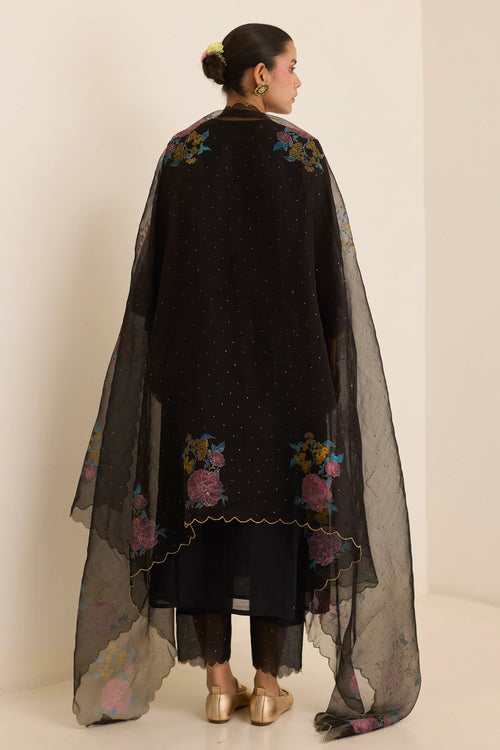 Midnight Mukaish Kurta Set