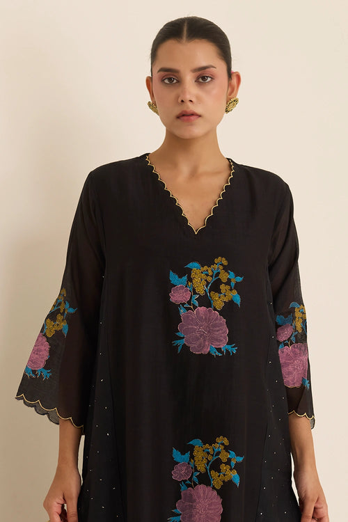 Midnight Mukaish Kurta Set
