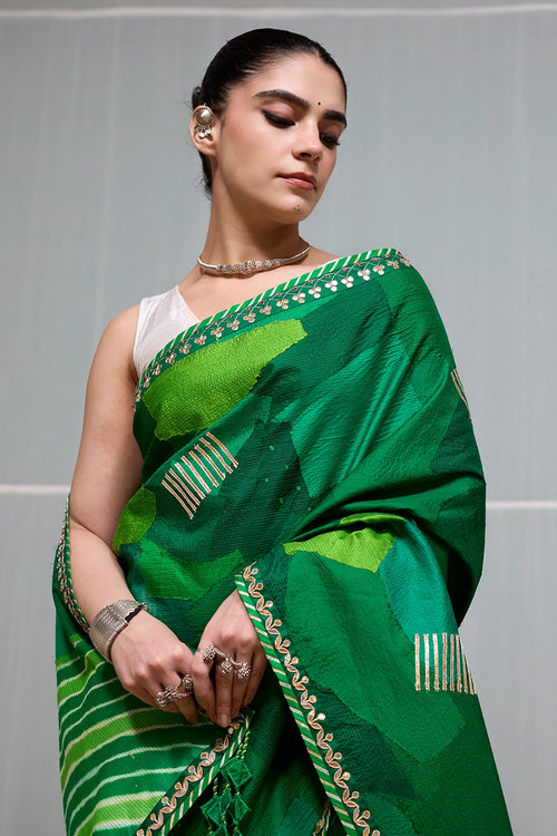 Green Boond Saree