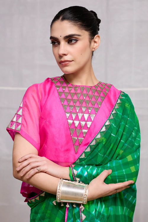 Green Ret Saree