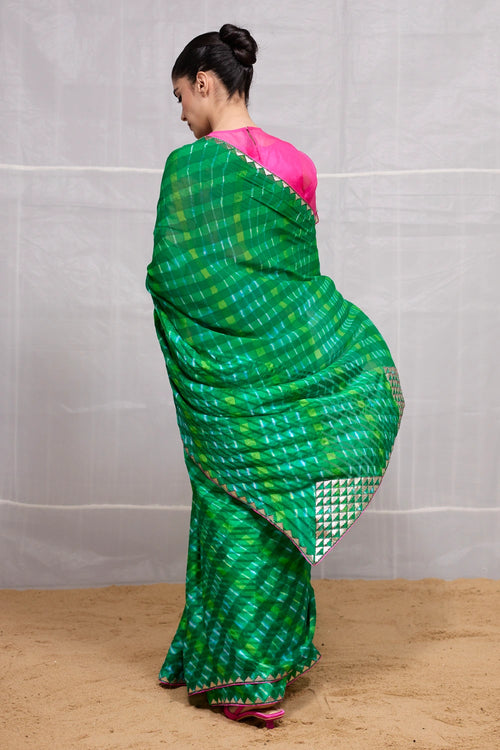 Green Ret Saree