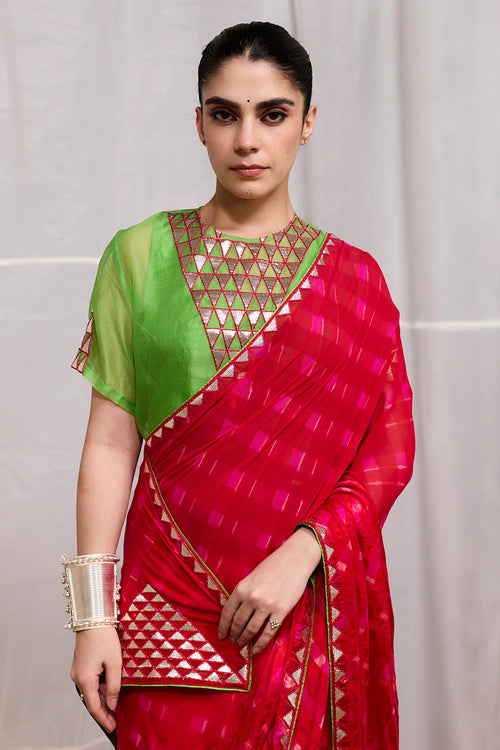 Red Rani Ret Saree