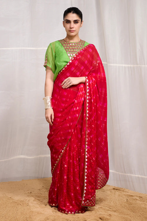 Red Rani Ret Saree