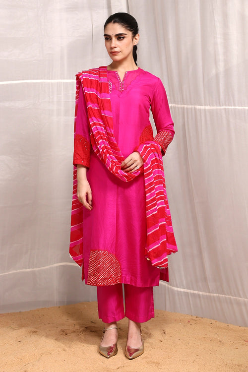 Red Rani Saanjh Suit