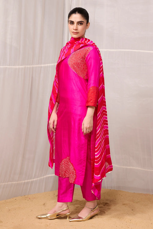 Red Rani Saanjh Suit