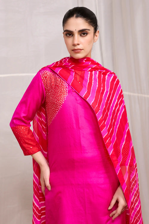 Red Rani Saanjh Suit