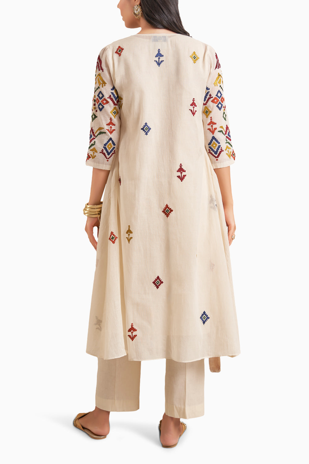 Nazam Off White Kurta Set