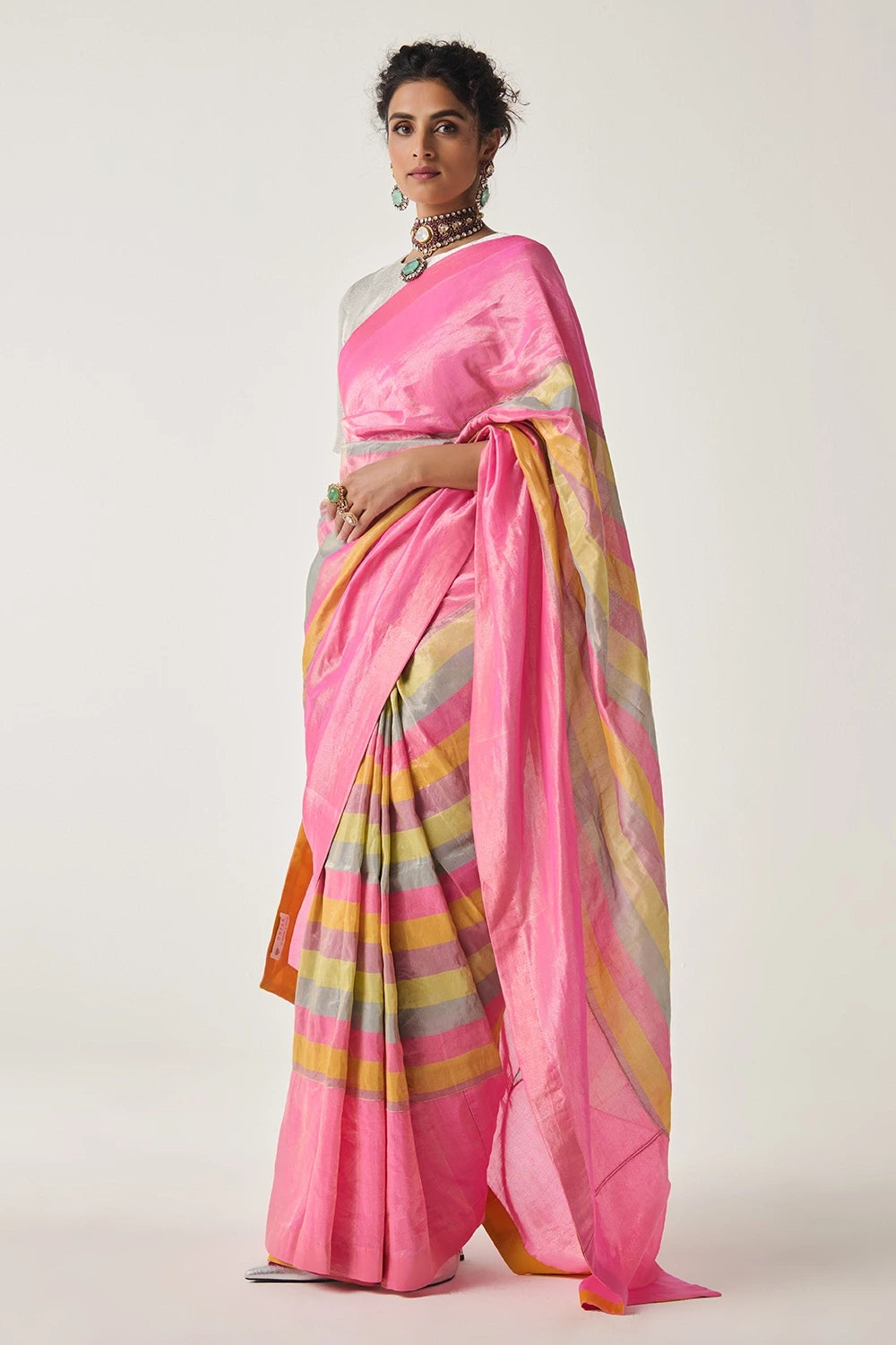 Rangeela Pachranga Tissue Saree