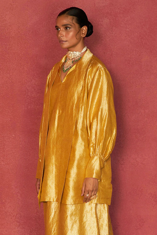 Sanyogita Gold Kimkhwaab Blouse