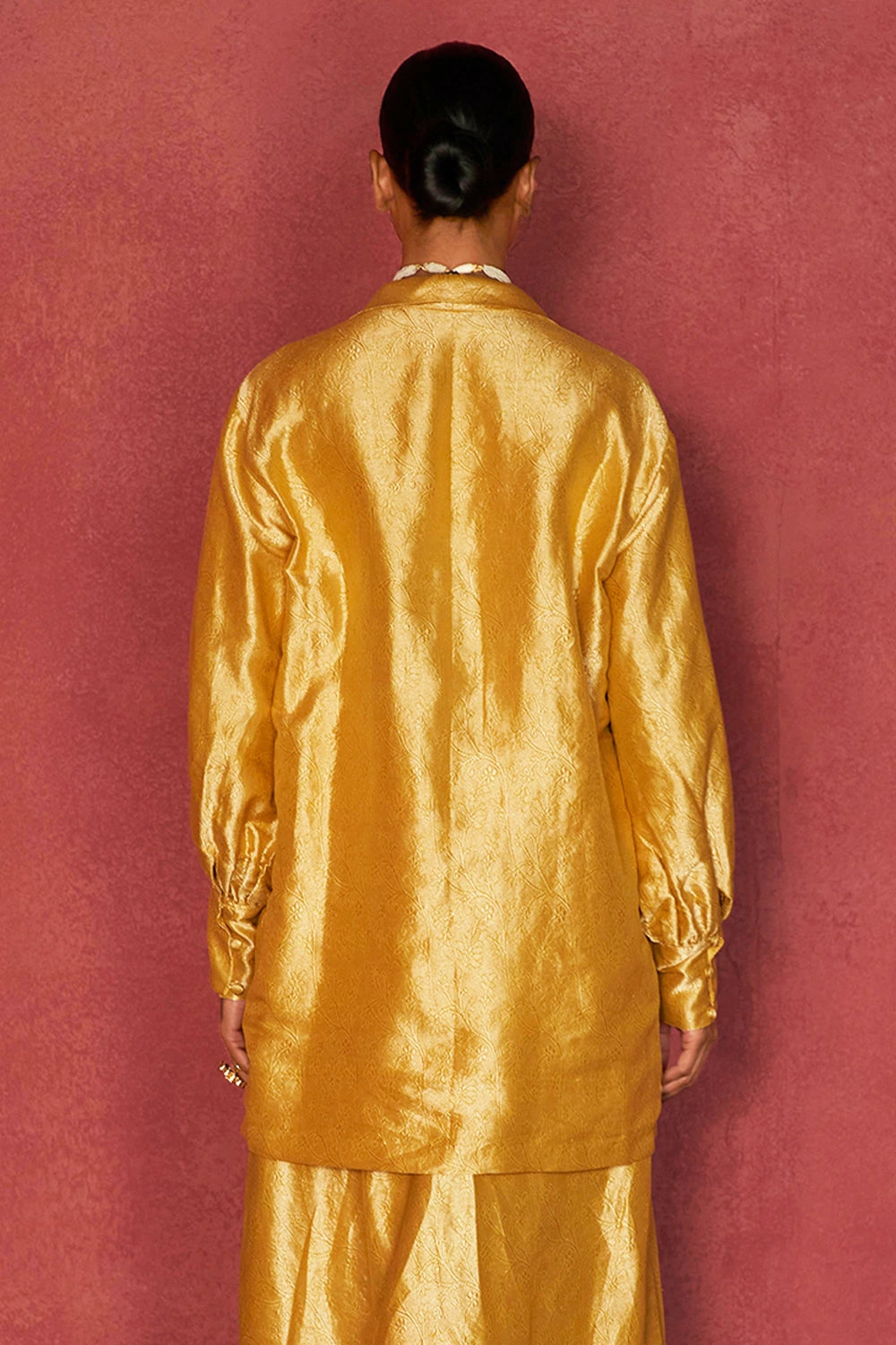 Sanyogita Gold Kimkhwaab Blouse