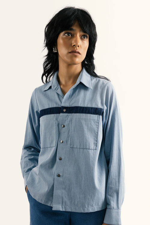 Contrast Stripe Shirt