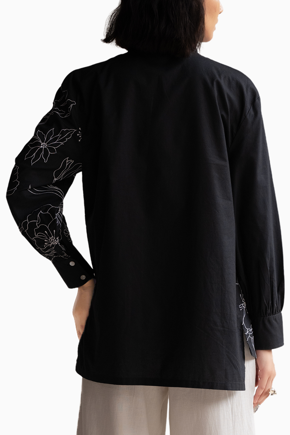 Blossom Black Shirt