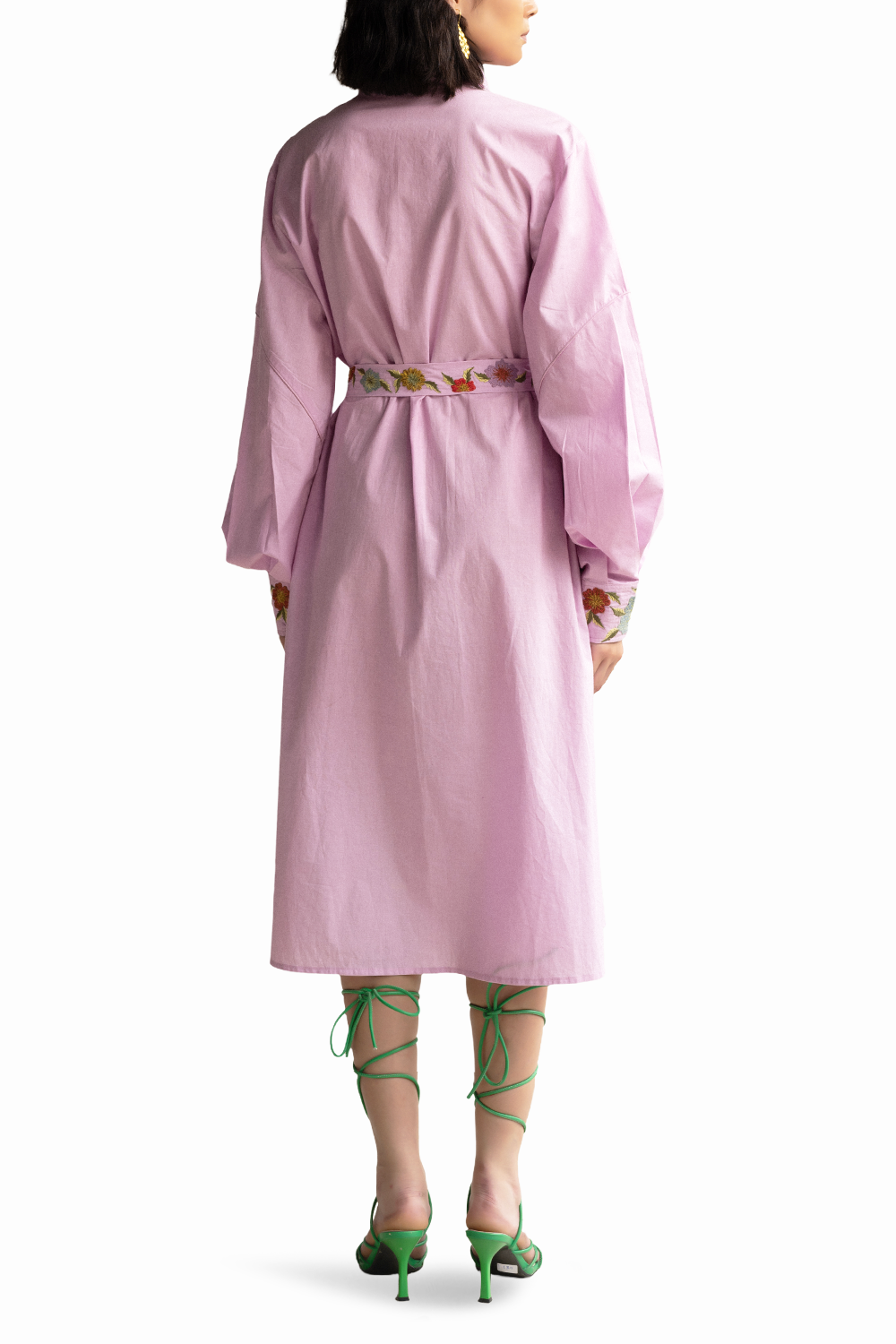 Orchid Bouquet Shirt Dress