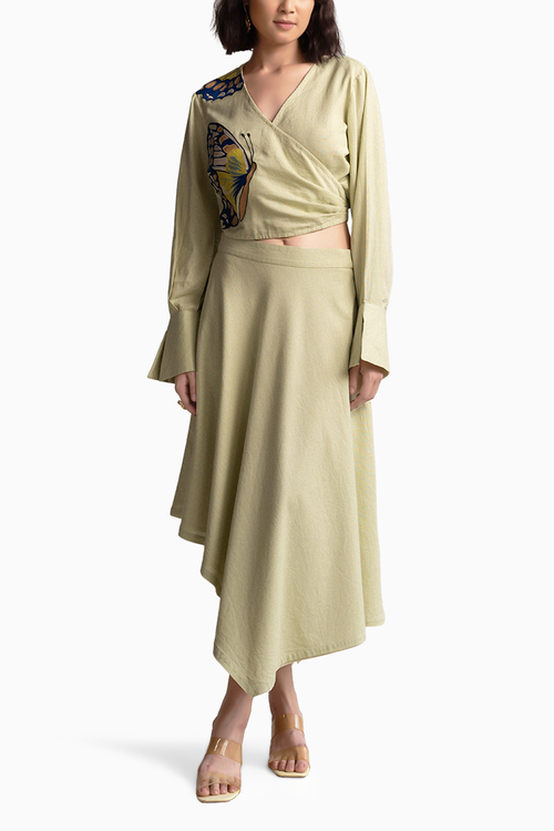 Green Meadows Blouse and Skirt