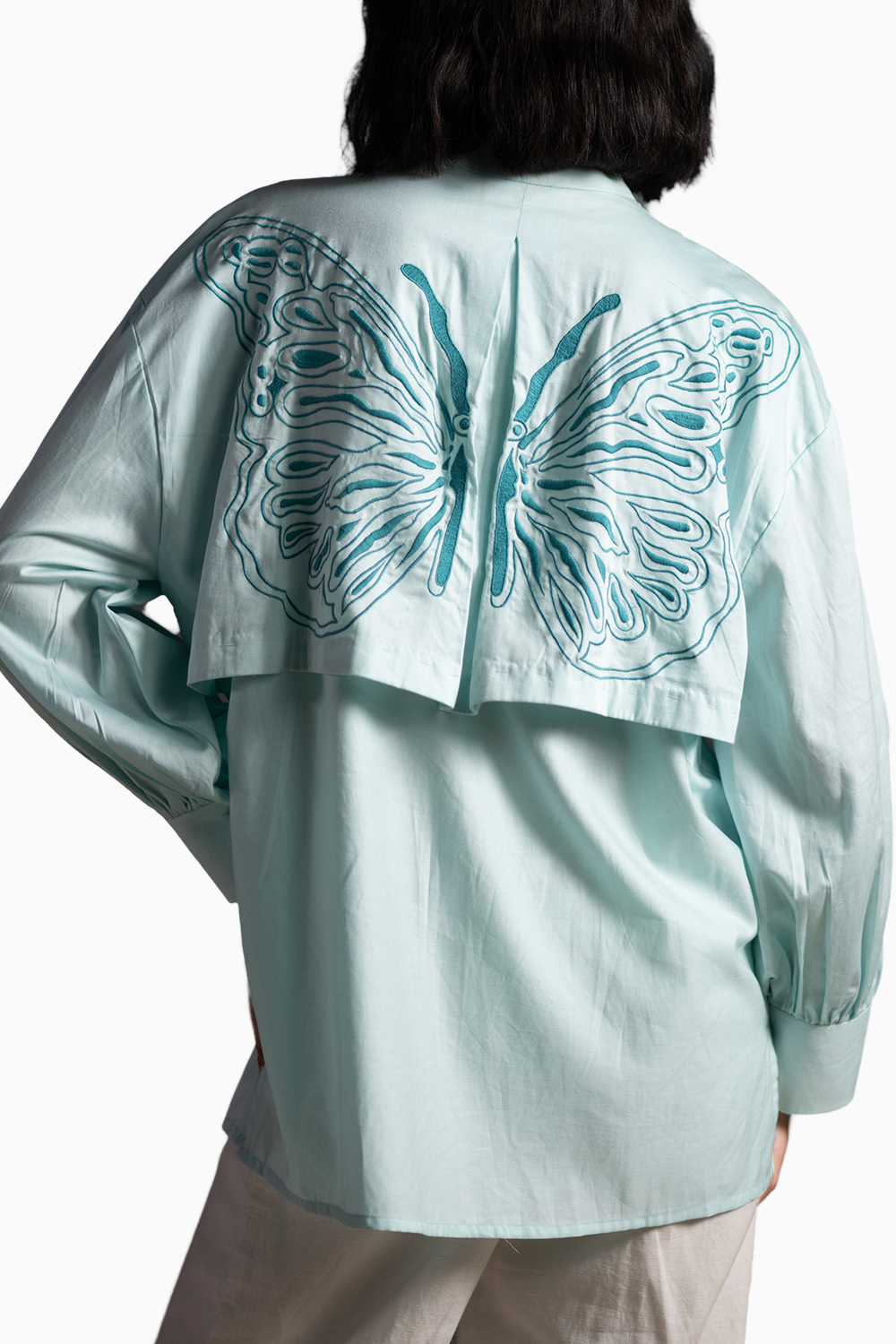 Aqua Winged Shirt