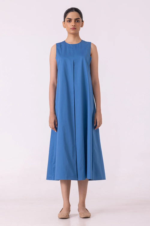 Brooke Blue A line Midi Dress