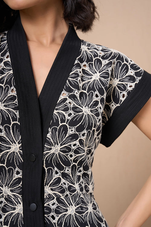 Floral Tapestry Mini Dress